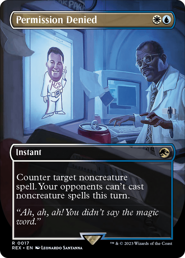 Image of Permission Denied (Borderless) (REX-017) - Jurassic World Collection (Borderless)