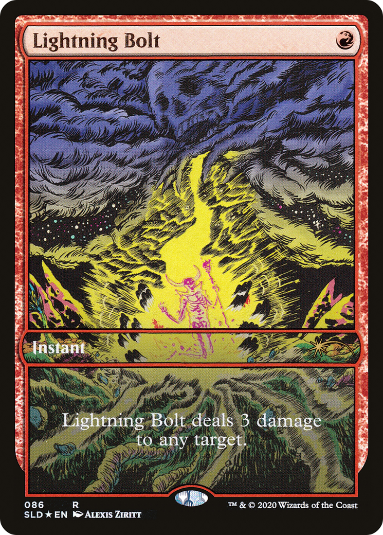Image of Lightning Bolt (086) (SLD-086) - Secret Lair Drop Foil