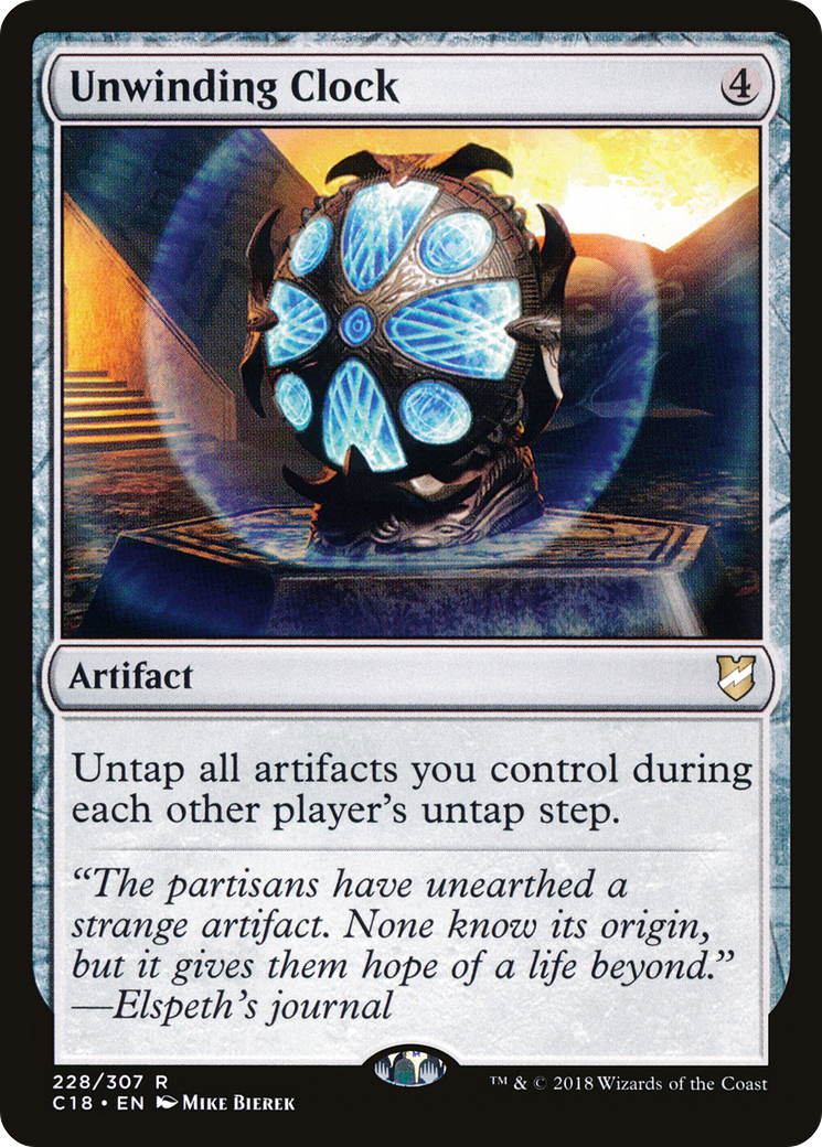 Image of Unwinding Clock (C18-228) - Commander 2018