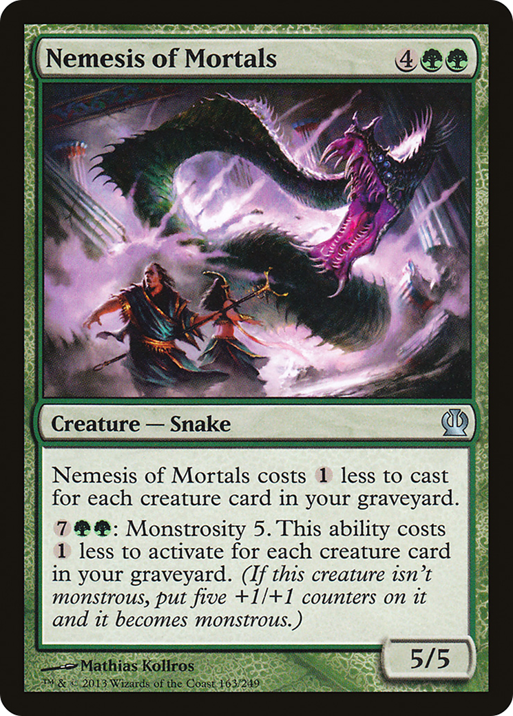Image of Nemesis of Mortals (THS-163) - Theros Foil