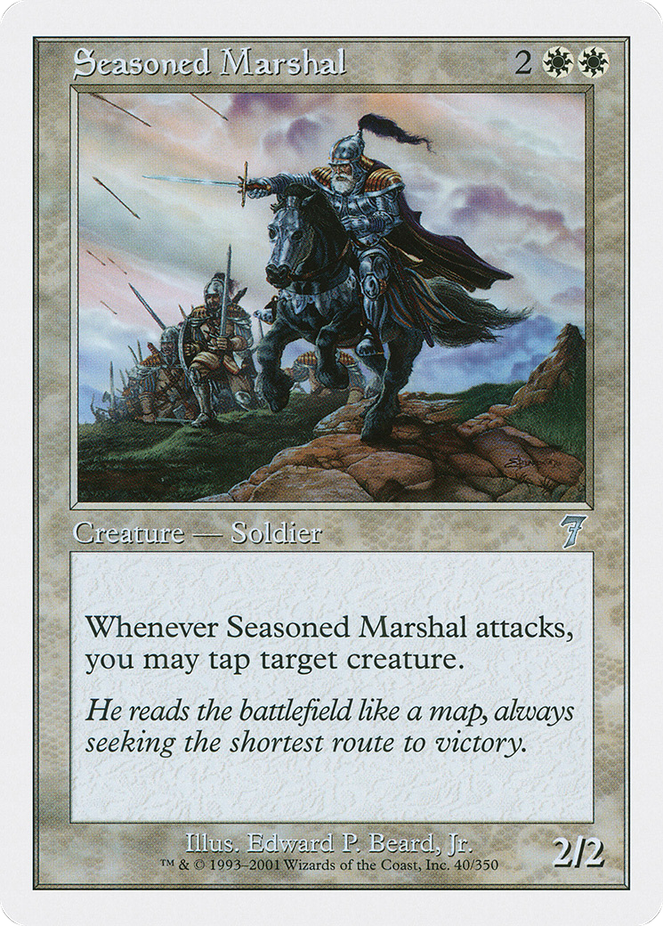 Image of Seasoned Marshal (7ED-040) - 7th Edition Foil