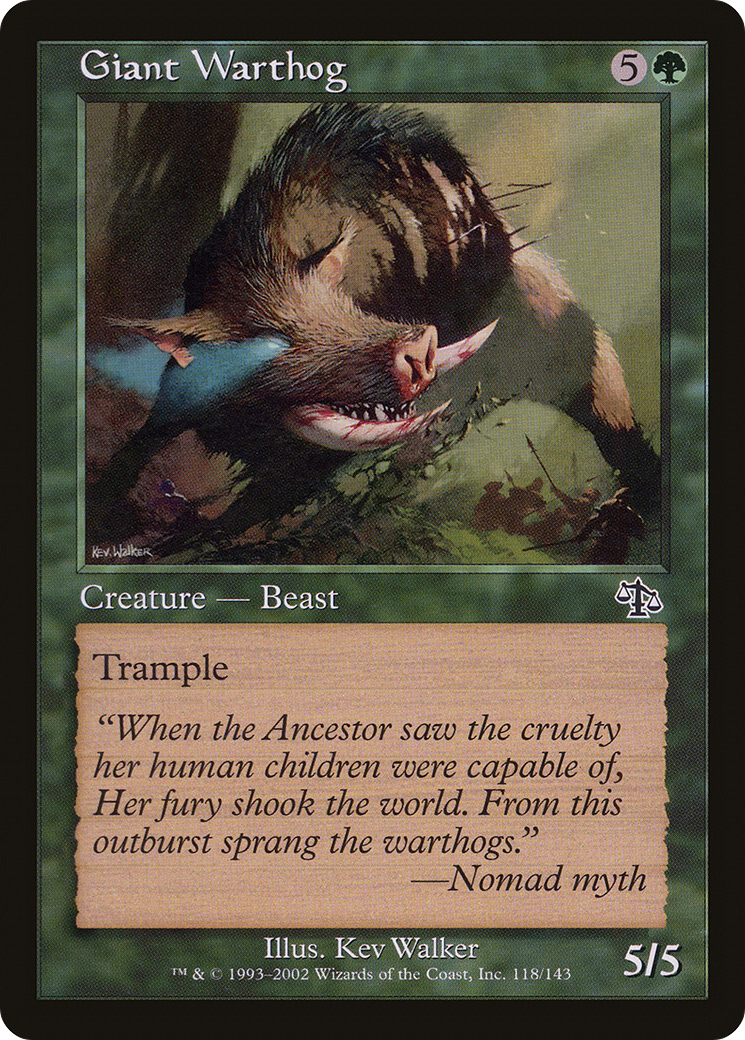Image of Giant Warthog (JUD-118) - Judgment Foil