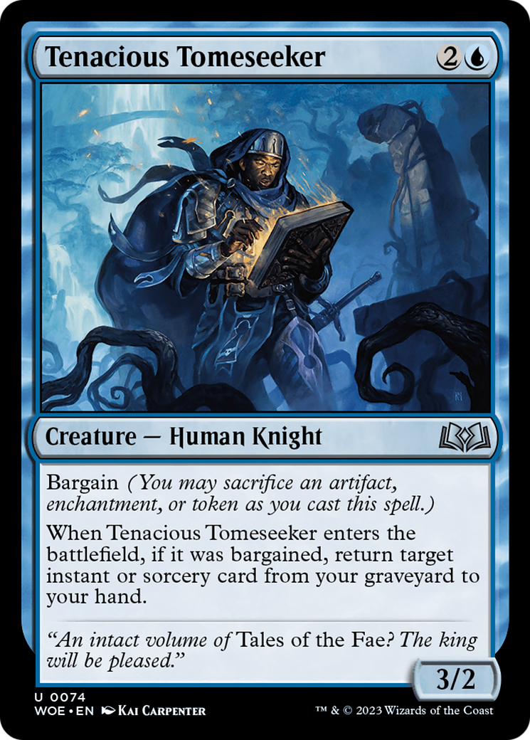 Image of Tenacious Tomeseeker (WOE-074) - Wilds of Eldraine Foil