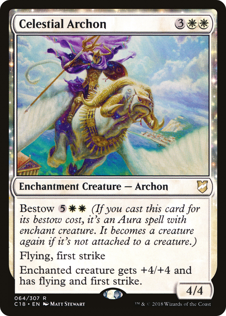 Image of Celestial Archon (C18-064) - Commander 2018: (enchantment)
