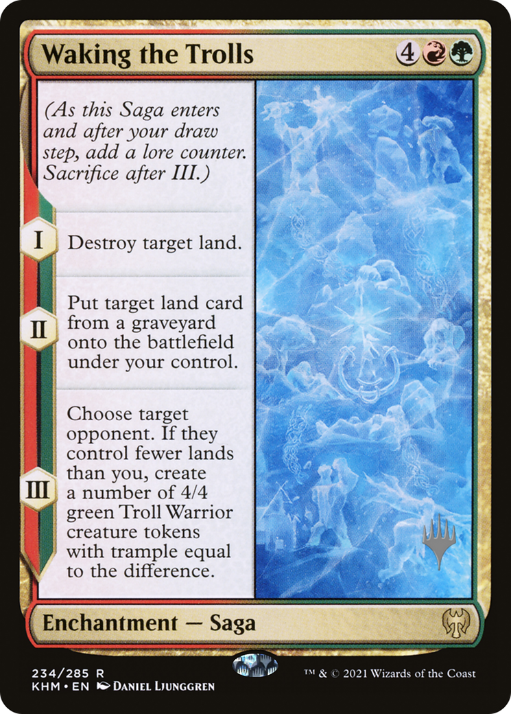Image of Waking the Trolls (PPKHM-234) - Kaldheim Promos Foil
