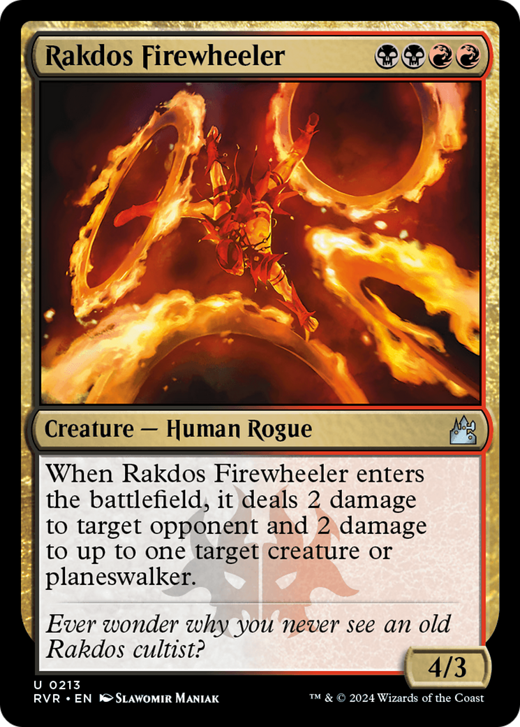 Image of Rakdos Firewheeler (RVR-213) - Ravnica Remastered