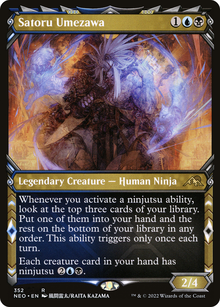 Image of Satoru Umezawa (Showcase) (NEO-352) - Kamigawa: Neon Dynasty: (Showcase) Foil
