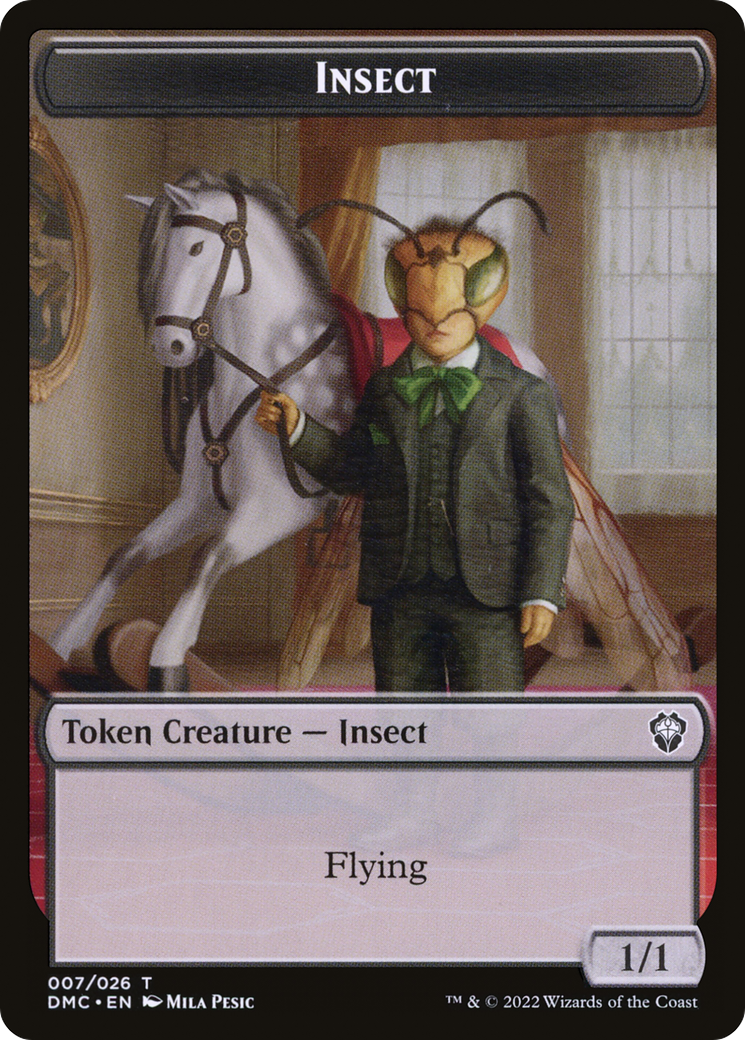 Image of Insect (TDMU-007) - Dominaria United Tokens Foil