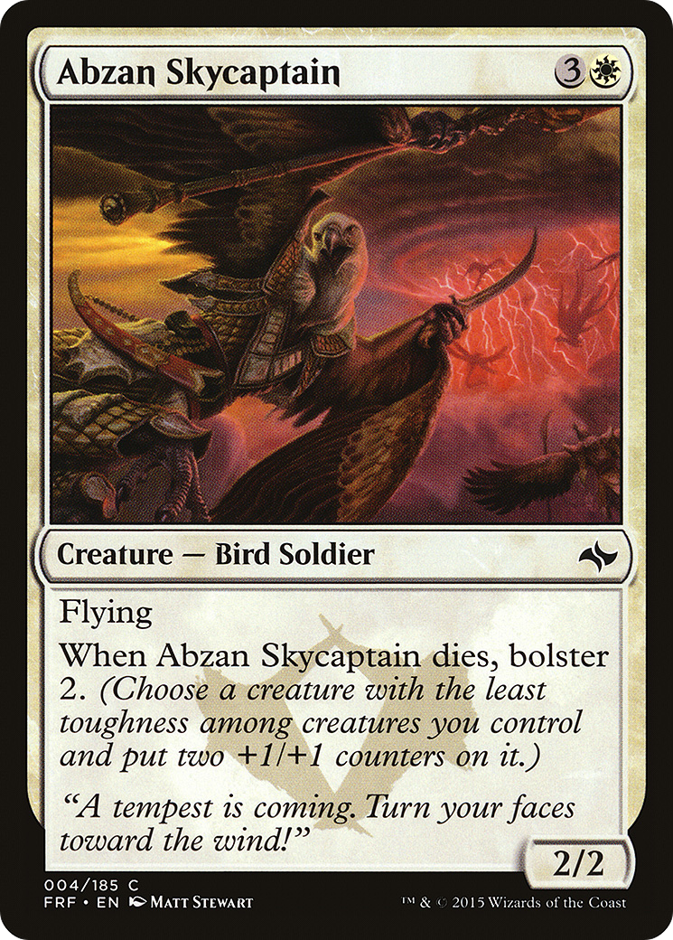Image of Abzan Skycaptain (FRF-004) - Fate Reforged Foil