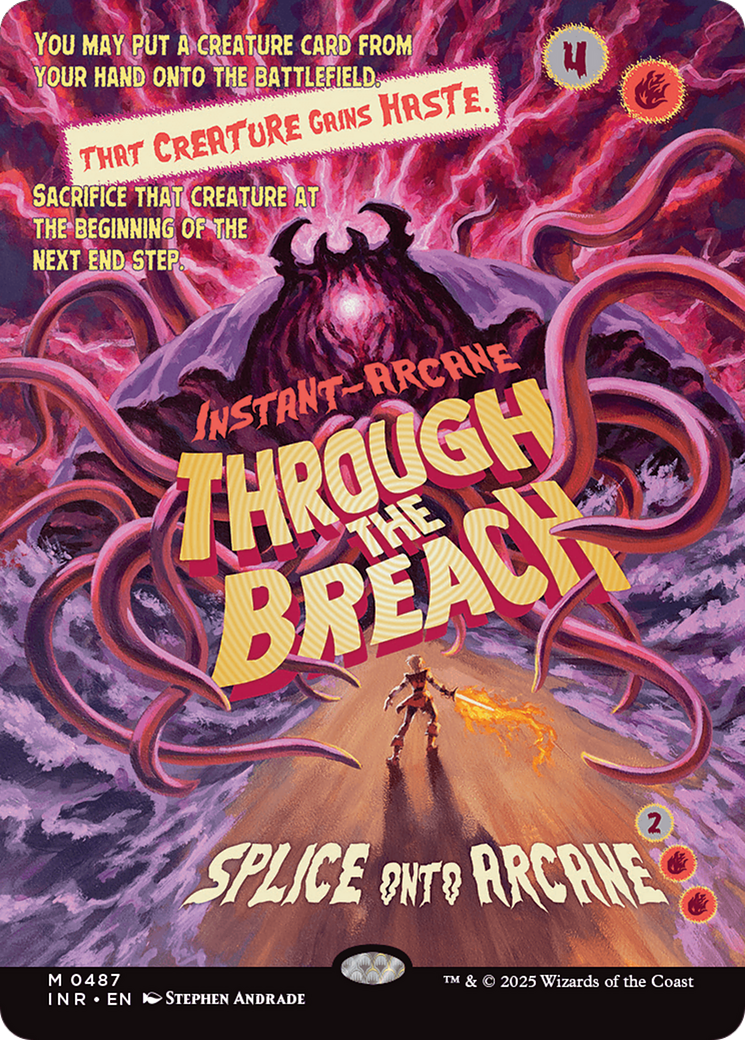 Image of Through the Breach (Showcase) (INR-487) - Innistrad Remastered: (Showcase) (Borderless) Foil