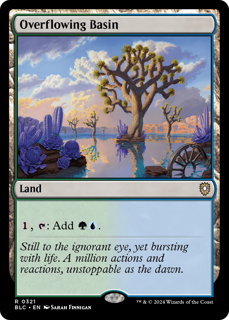 Image of Overflowing Basin (BLC-321) - Bloomburrow Commander