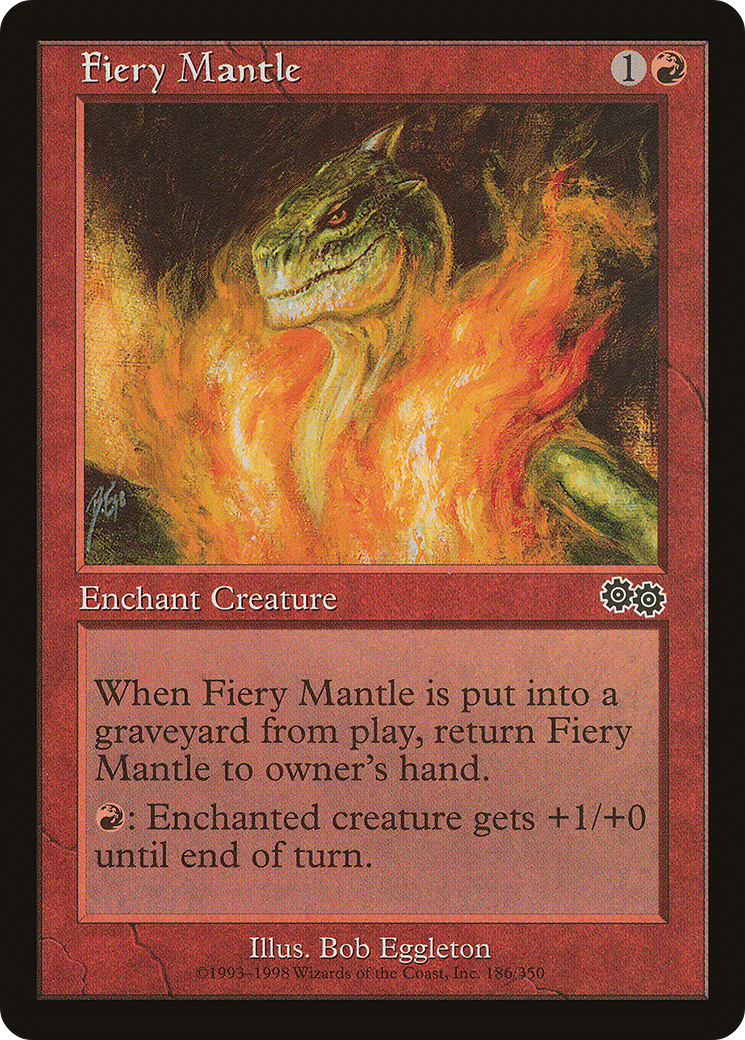 Image of Fiery Mantle (USG-186) - Urza's Saga