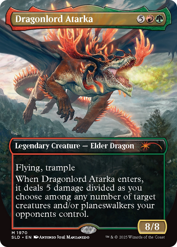 Image of Dragonlord Atarka (SLD-1970) - Secret Lair Drop (Borderless)