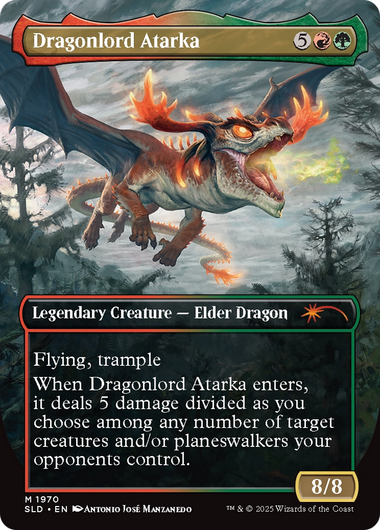 Image of Dragonlord Atarka (SLD-1970) - Secret Lair Drop (Borderless)