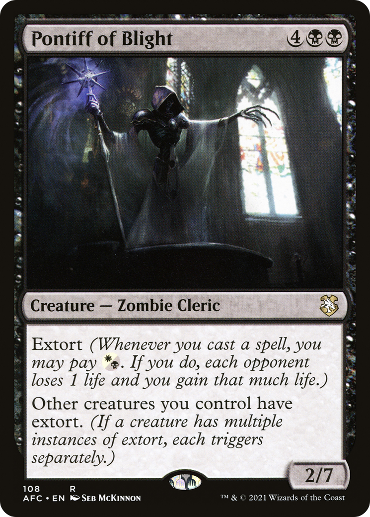Image of Pontiff of Blight (AFC-108) - Forgotten Realms Commander