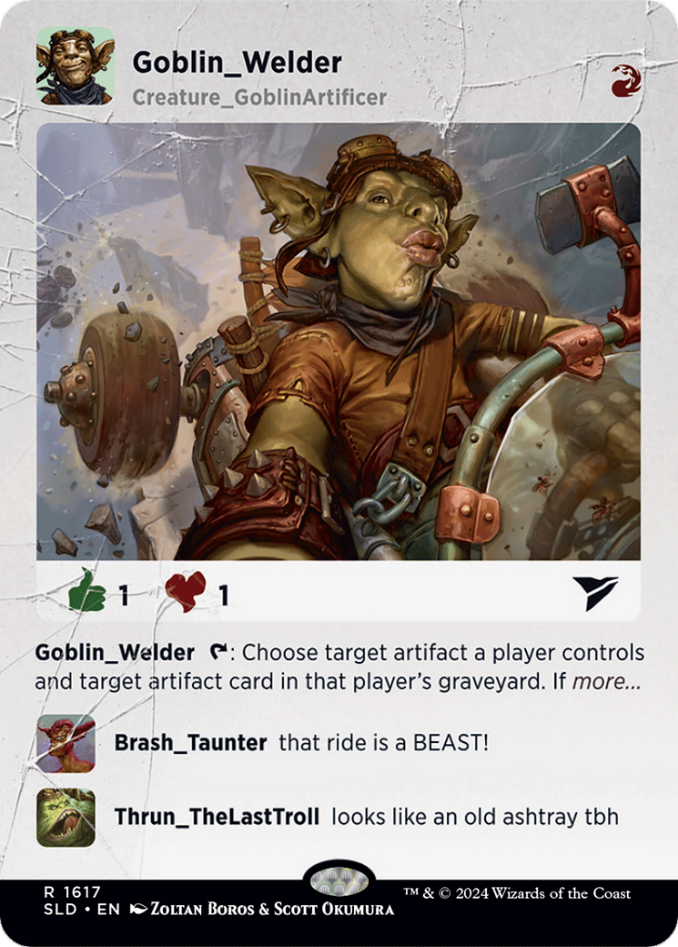 Image of Goblin Welder (SLD-1617) - Secret Lair Drop (Borderless)