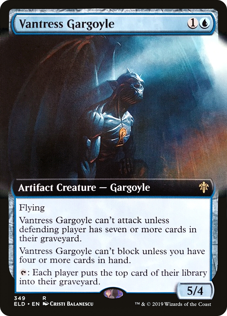 Image of Vantress Gargoyle (Extended Art) (ELD-349) - Throne of Eldraine: (Extended Art) Foil