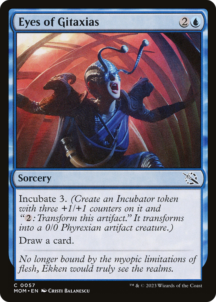 Image of Eyes of Gitaxias (MOM-057) - March of the Machine Foil