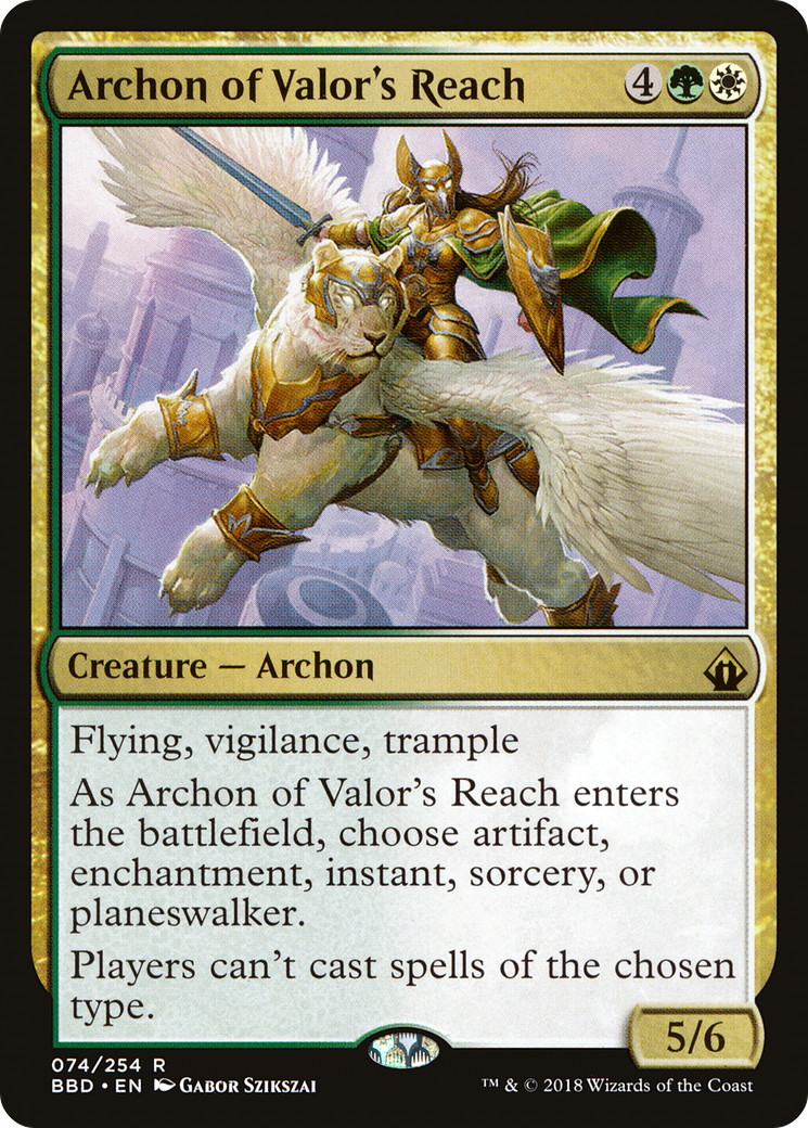 Image of Archon of Valor's Reach (BBD-074) - Battlebond Foil