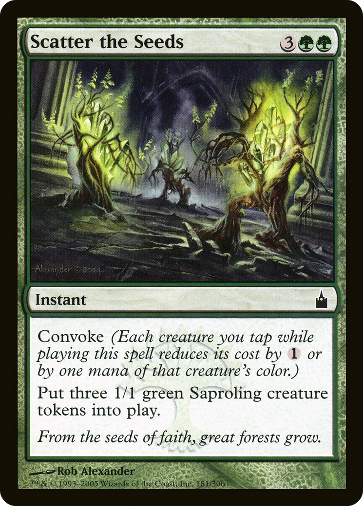 Image of Scatter the Seeds (RAV-181) - Ravnica: City of Guilds Foil