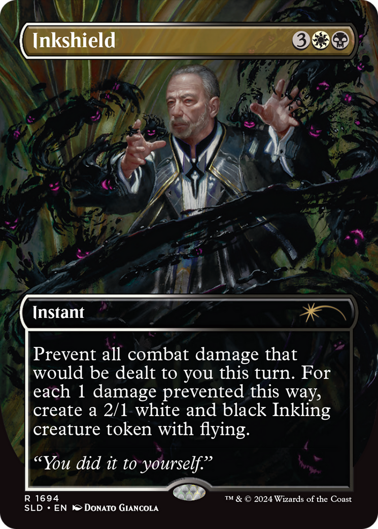 Image of Inkshield (SLD-1694) - Secret Lair Drop (Borderless) Foil