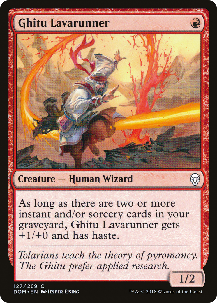 Image of Ghitu Lavarunner (DOM-127) - Dominaria Foil