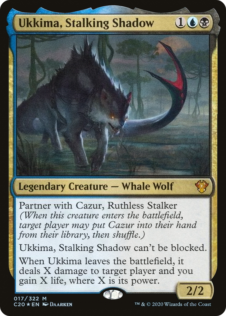 Image of Ukkima, Stalking Shadow (C20-017) - Commander 2020 Foil