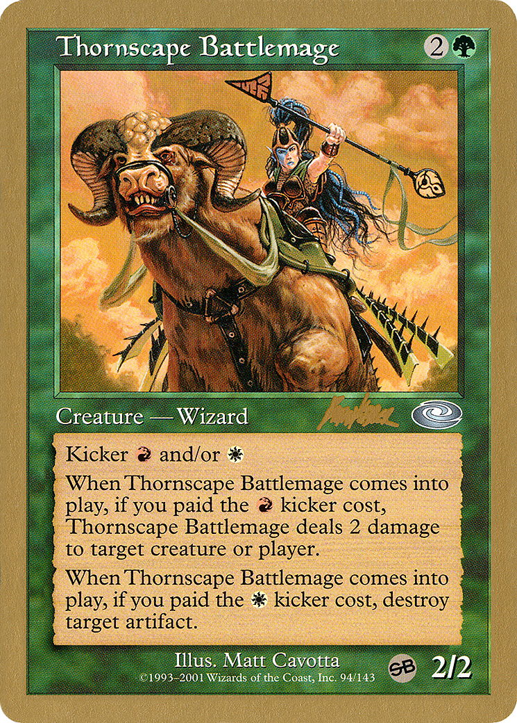 Image of Thornscape Battlemage - 2002 Brian Kibler (PLS) (SB) (WCD-) - World Championship Decks 2002