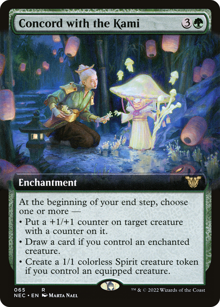 Image of Concord with the Kami (Extended Art) (NEC-065) - Neon Dynasty Commander: (Extended Art)