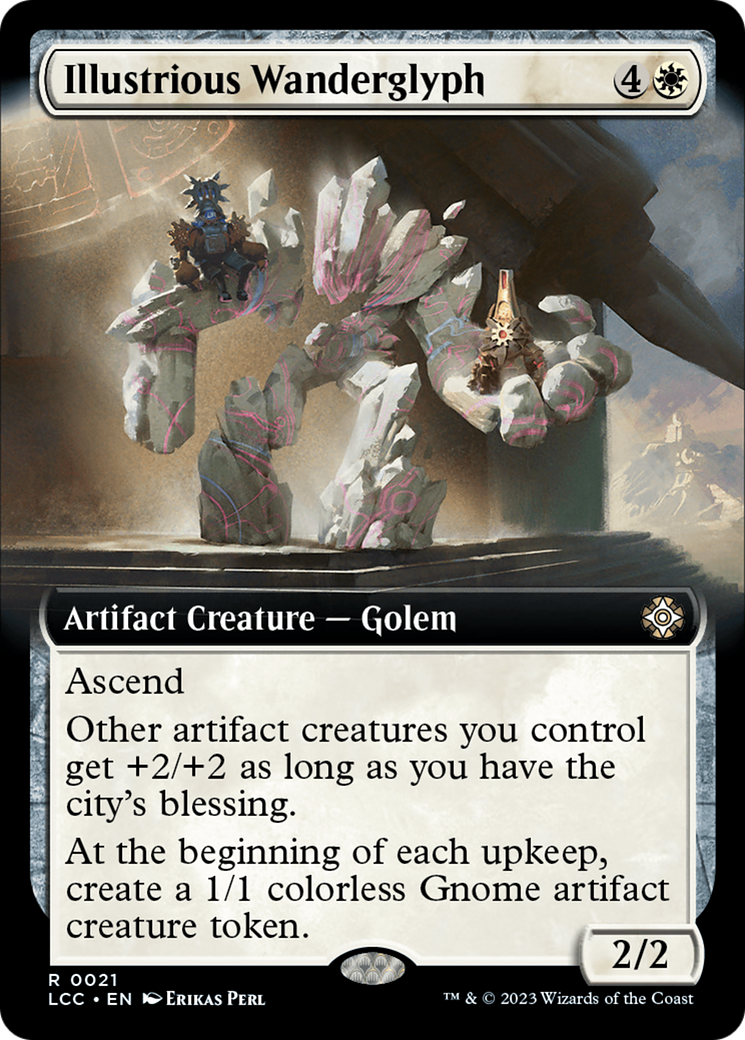 Image of Illustrious Wanderglyph (Extended Art) (LCC-021) - The Lost Caverns of Ixalan Commander: (Extended Art) Foil