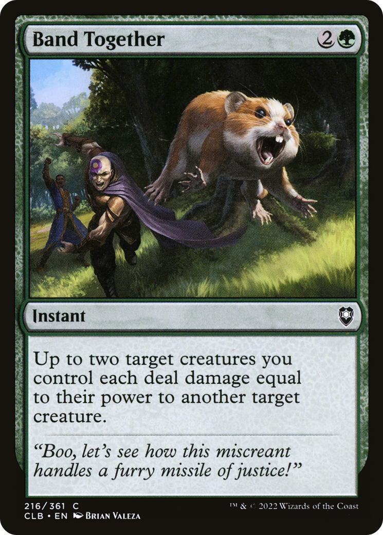 Image of Band Together (CLB-216) - Commander Legends: Battle for Baldur's Gate Foil