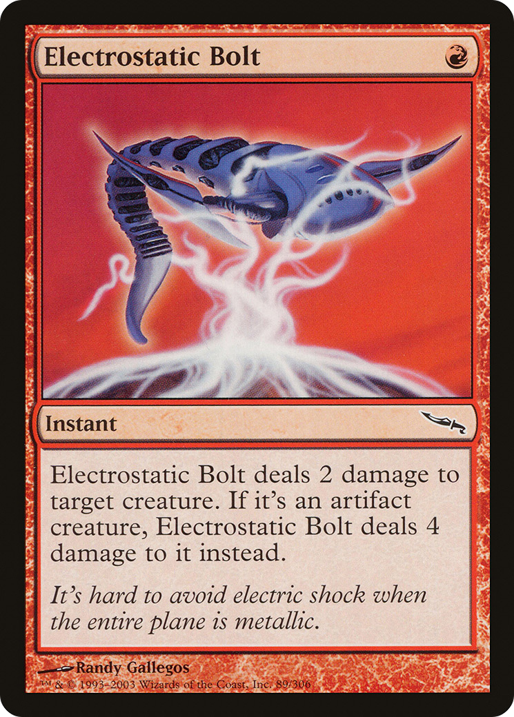 Image of Electrostatic Bolt (MRD-089) - Mirrodin