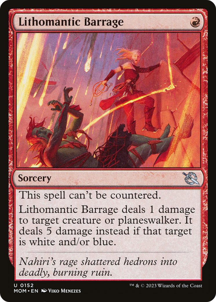 Image of Lithomantic Barrage (MOM-152) - March of the Machine
