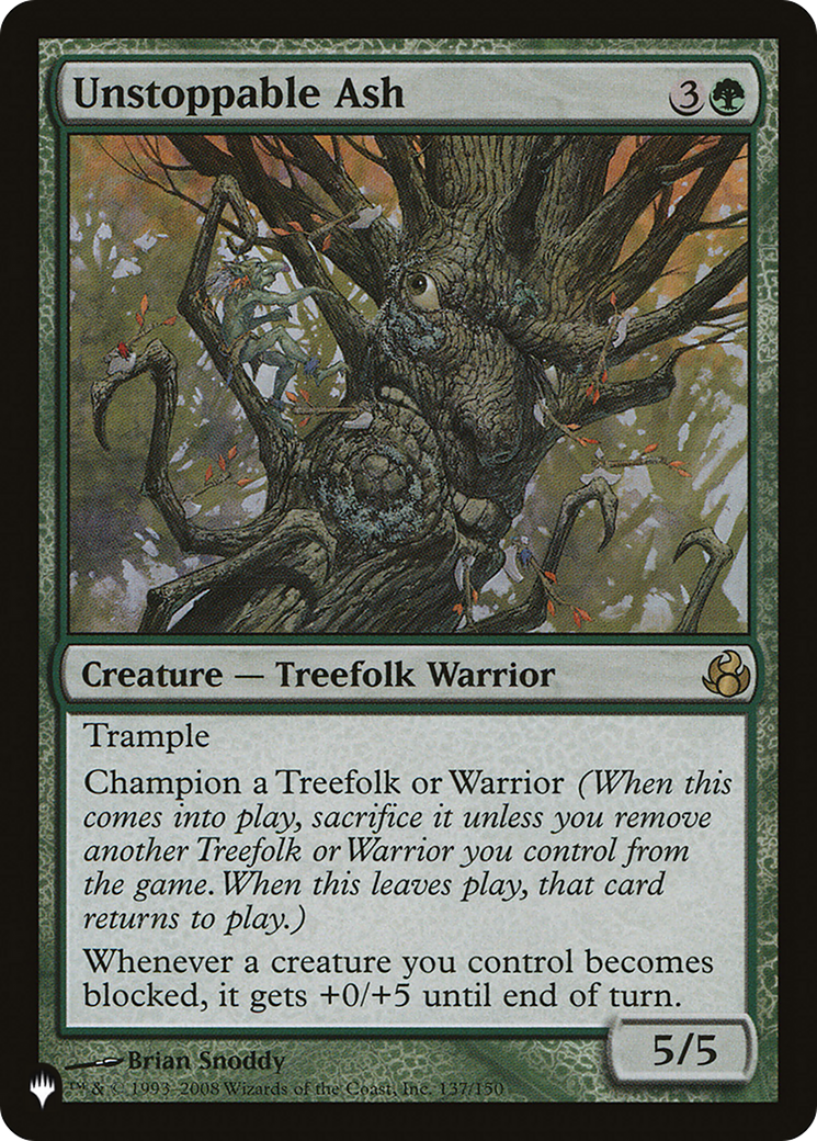 Image of Unstoppable Ash (LIST-MOR-137) - The List