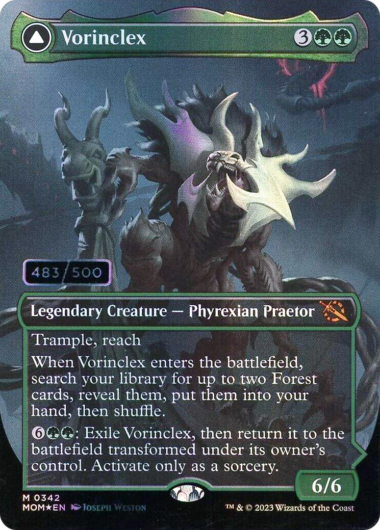 Image of Vorinclex (Serial Numbered) (MOM-342) - March of the Machine (Borderless) Foil