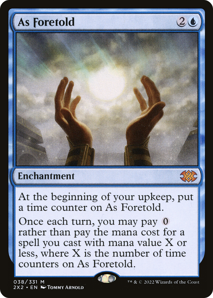 Image of As Foretold (2X2-038) - Double Masters 2022 Foil