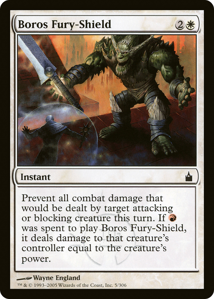 Image of Boros Fury-Shield (RAV-005) - Ravnica: City of Guilds Foil