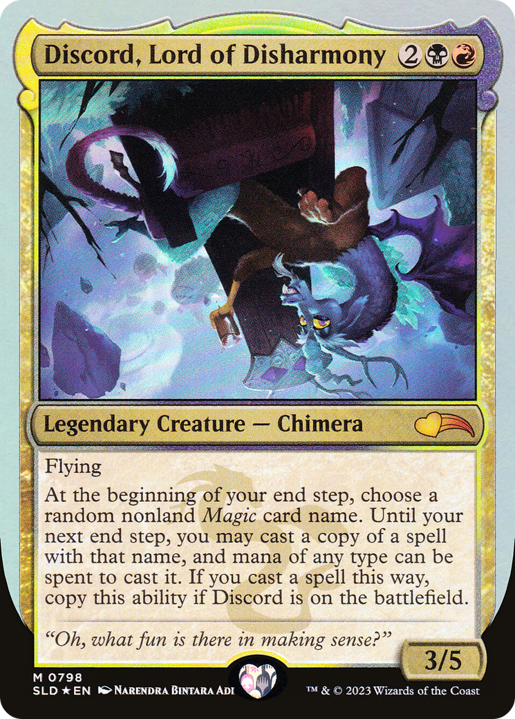 Image of Discord, Lord of Disharmony (SLD-798) - Secret Lair Drop