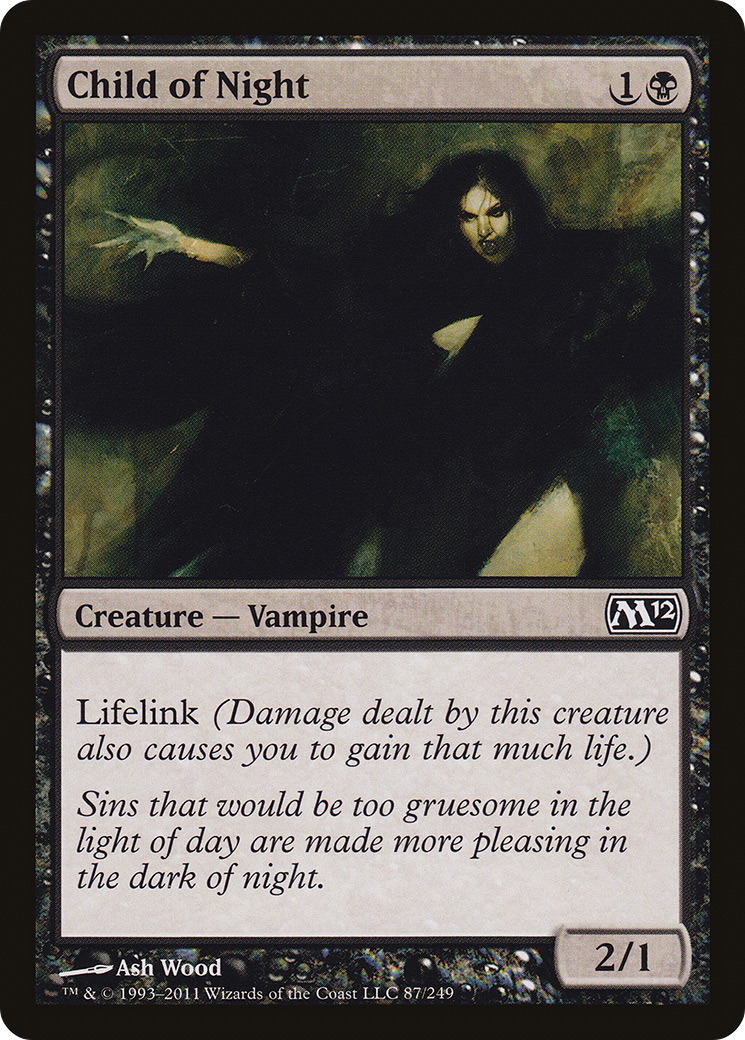 Image of Child of Night (M12-087) - Magic 2012 Foil