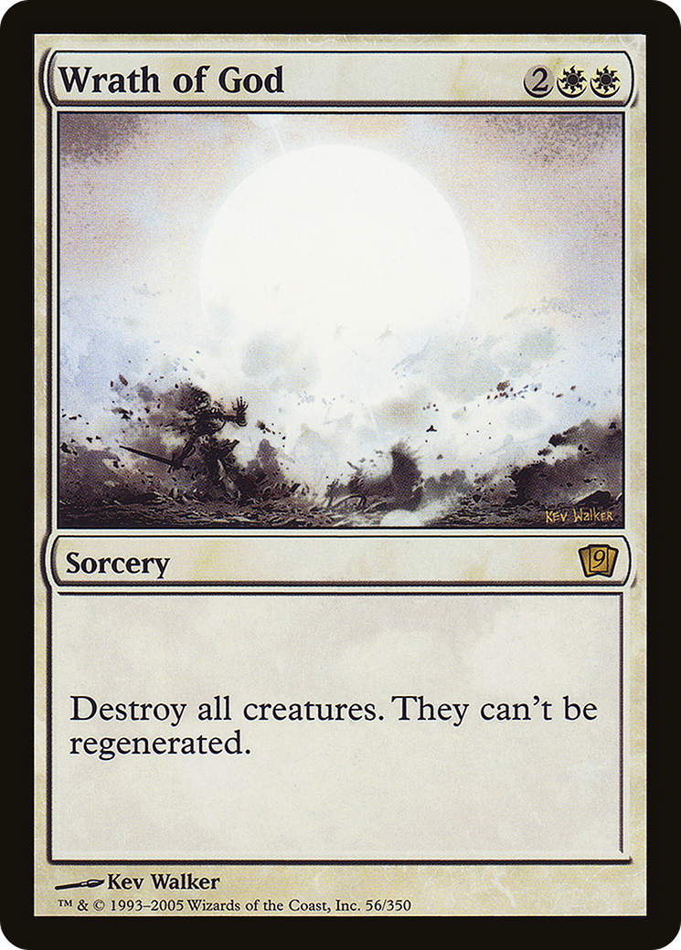 Image of Wrath of God (9ED-056) - 9th Edition Foil