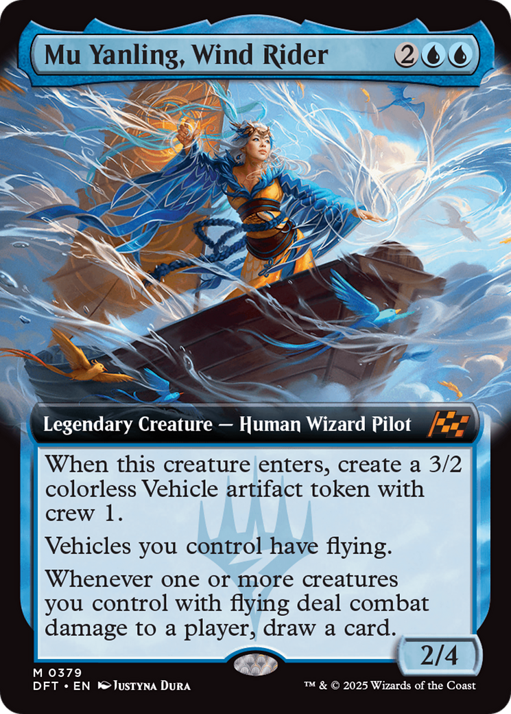 Image of Mu Yanling, Wind Rider (Extended Art) (DFT-379) - Aetherdrift: (Extended Art) Foil
