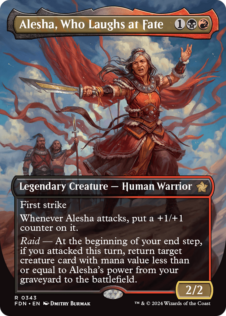 Image of Alesha, Who Laughs at Fate (Borderless) (FDN-343) - Foundations (Borderless)