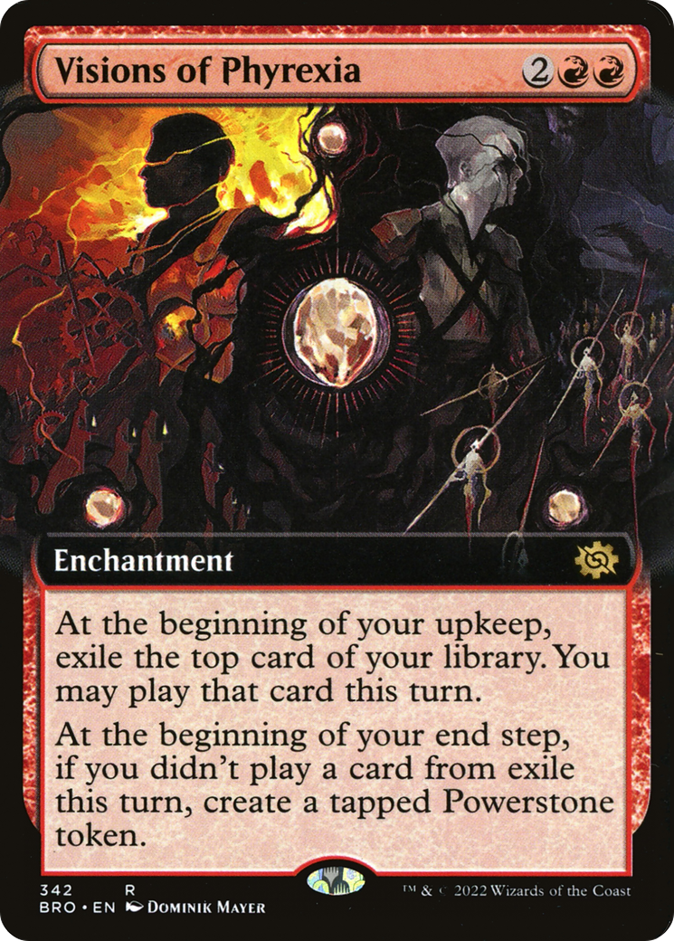 Image of Visions of Phyrexia (Extended Art) (BRO-342) - The Brothers' War: (Extended Art)