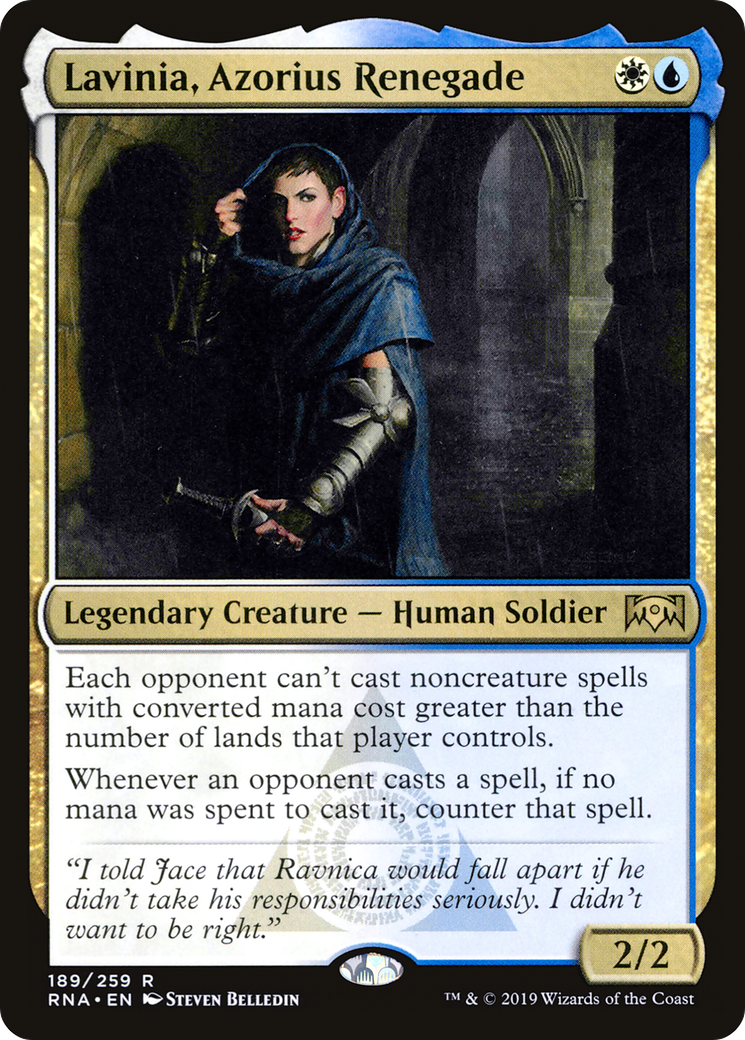 Image of Lavinia, Azorius Renegade (RNA-189) - Ravnica Allegiance Foil