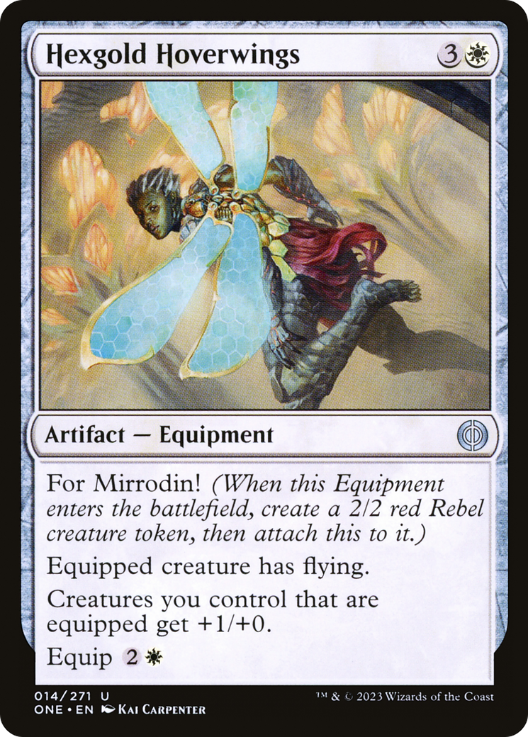 Image of Hexgold Hoverwings (ONE-014) - Phyrexia: All Will Be One