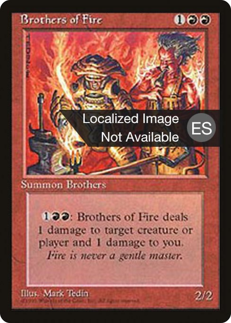 Image of Brothers of Fire (4BB-) - Fourth Edition Foreign Black Border