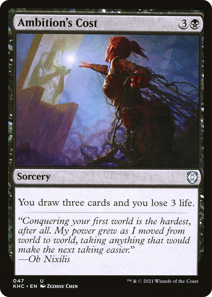 Image of Ambition's Cost (KHC-047) - Kaldheim Commander