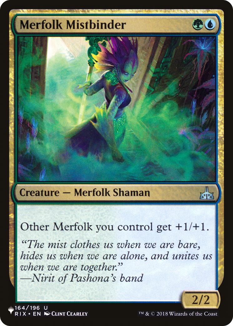 Image of Merfolk Mistbinder (LIST-RIX-164) - The List