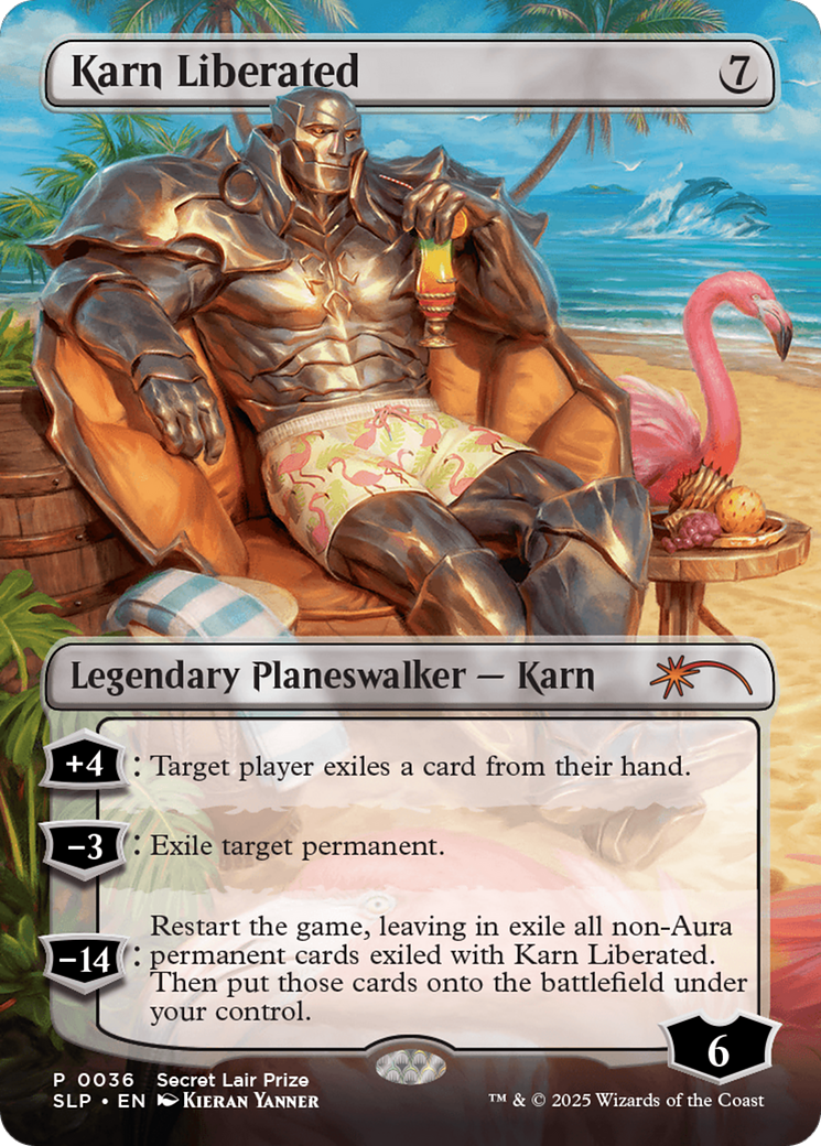 Image of Karn Liberated (SLP-036) - Secret Lair Showdown (Borderless) Foil