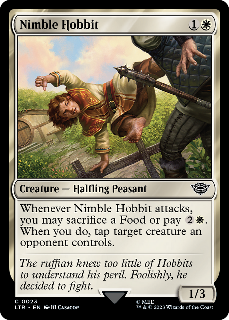 Image of Nimble Hobbit (LTR-023) - The Lord of the Rings: Tales of Middle-earth Foil